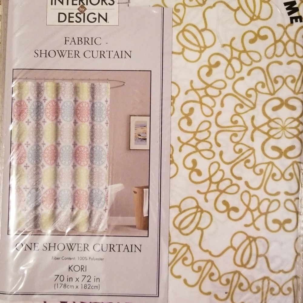 NIP Interiors Design Fabric Shower Curtain 70x72"